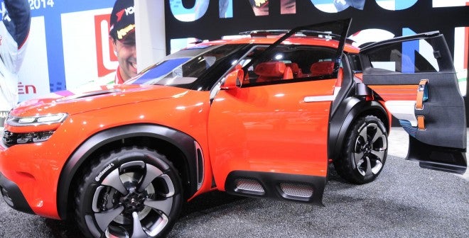 Citroen Aircross La ausencia de pilar central facilita mucho el acceso al interior del Citroën Aircross Concept.