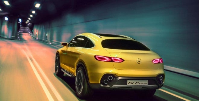 Mercedes GLC Coupé La zaga del Mercedes GLC Coupé es muy deportiva.