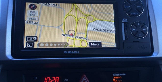 Subaru BRZ La versión que probamos del Subaru BRZ contaba con un completo navegador.