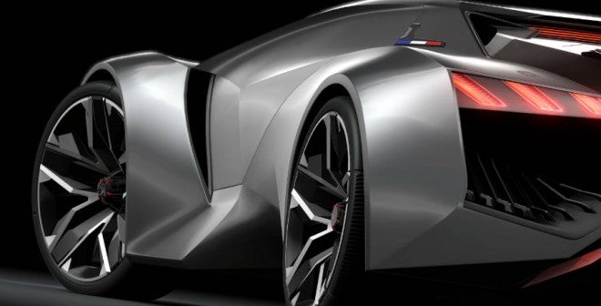 Peugeot Vision Gran Turismo El Peugeot Vision Gran Turismo tiene una altura que supera por poco el metro.
