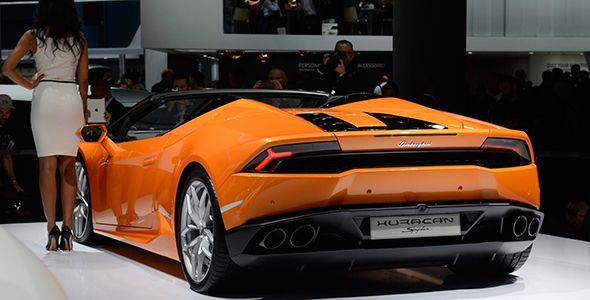Lamborghini Huracan LP610-4 Spyder en Frankfurt 2015 Lamborghini Huracan LP610-4 Spyder en Frankfurt 2015