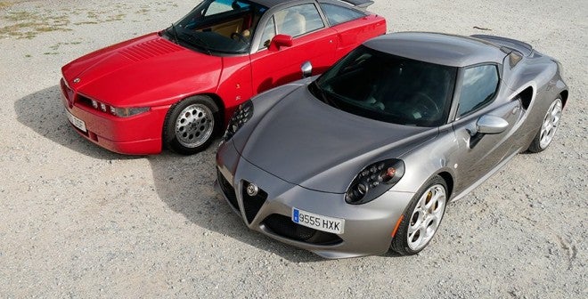 Alfa Romeo SZ vs Alfa Romeo 4C Prueba Alfa Romeo 4C vs Alfa Romeo SZ, Robledo de Chavela, Rubén Fidalgo