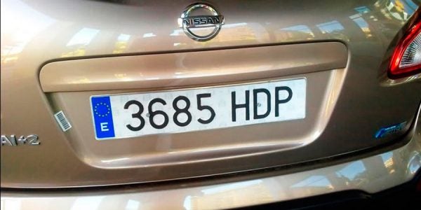 Curiosidades de las matrículas para el coche.