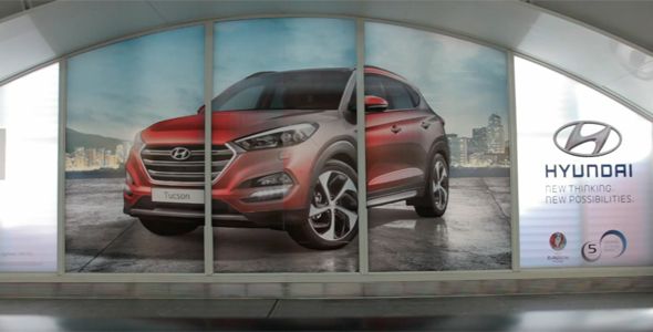 Hyundai decora la estación de Atocha de Madrid Hyundai decora la estación de Atocha de Madrid