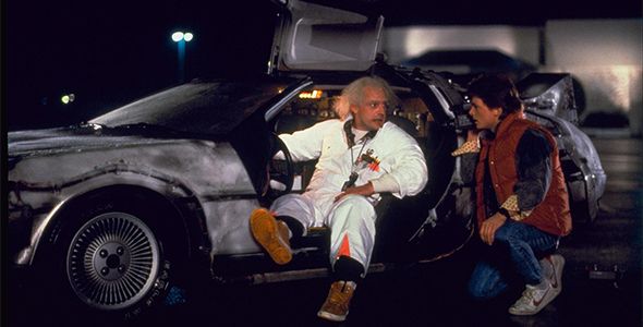 El día que el DeLorean llega al futuro El día que el DeLorean llega al futuro