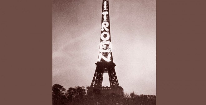 Rótulo luminoso Citroën Torre Eiffel Rótulo luminoso Citroën Torre Eiffel