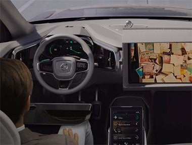 El nuevo interfaz de Volvo para coches autónomos en vídeo El nuevo interfaz de Volvo para coches autónomos en vídeo