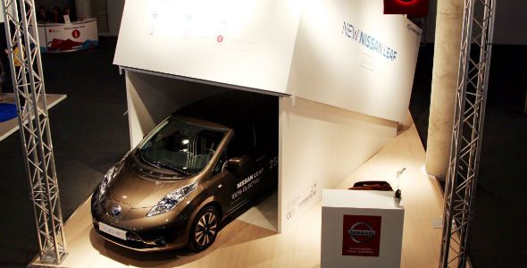 El nuevo Nissan Leaf desembarca en el MWC de Barcelona El nuevo Nissan Leaf desembarca en el MWC de Barcelona