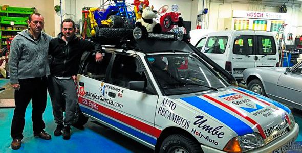 Fernando y Antxon García participan en un rally solidario Fernando y Antxon García participan en un rally solidario
