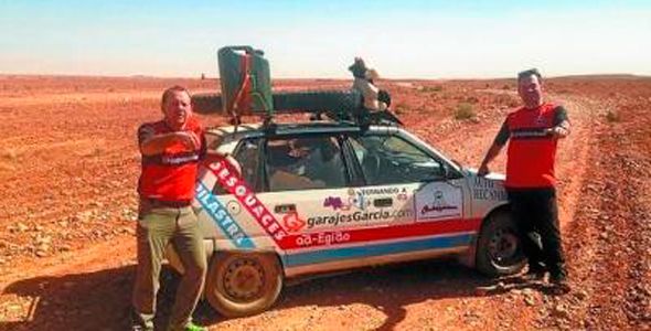 Fernando y Antxon García regresan de su rally solidario Fernando y Antxon García regresan de su rally solidario