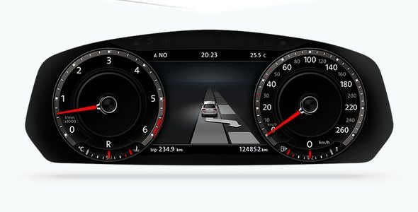 Pantalla de navegación del Volkswagen Tiguan Pantalla de navegación del Volkswagen Tiguan