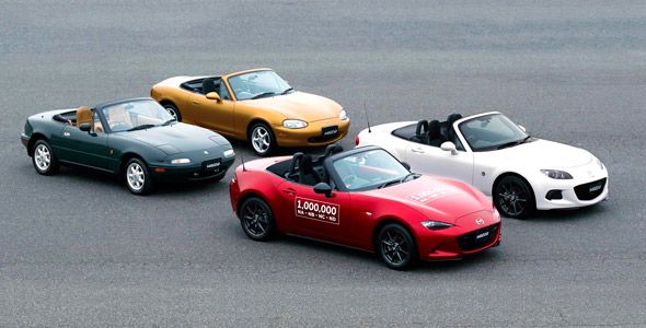 La producción del Mazda MX-5 alcanza el millón de unidades La producción del Mazda MX-5 alcanza el millón de unidades