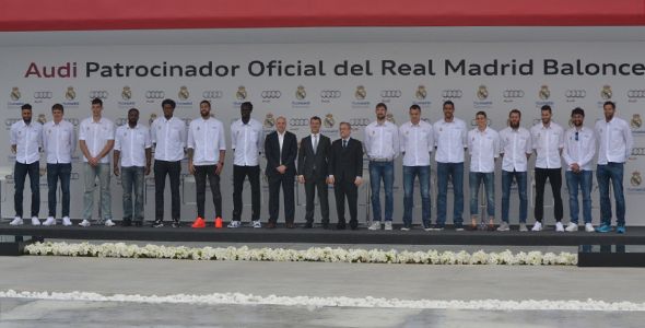 Los jugadores del Real Madrid de baloncesto reciben sus nuevos Audi Los jugadores del Real Madrid de baloncesto reciben sus nuevos Audi
