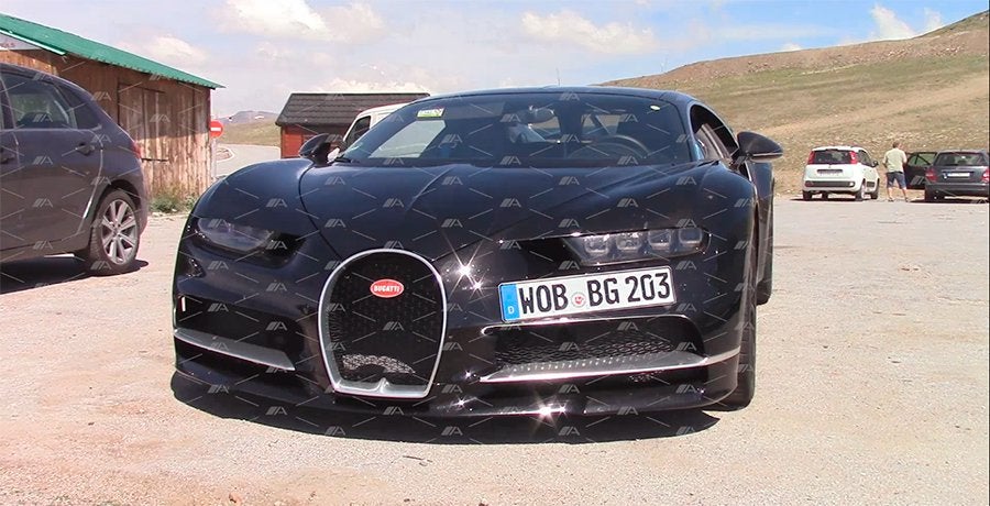 Vídeo espía del Bugatti Chiron 2017 Vídeo espía del Bugatti Chiron 2017