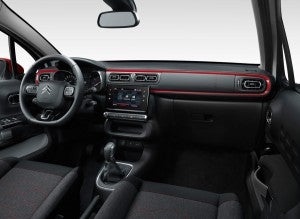El salpicadero del nuevo CitroËn C3 está presidido por una gran pantalla.