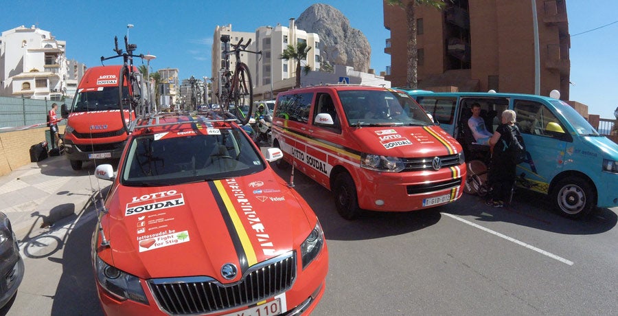 Con Skoda, en la Vuelta Ciclista a España Con Skoda, en la Vuelta Ciclista a España