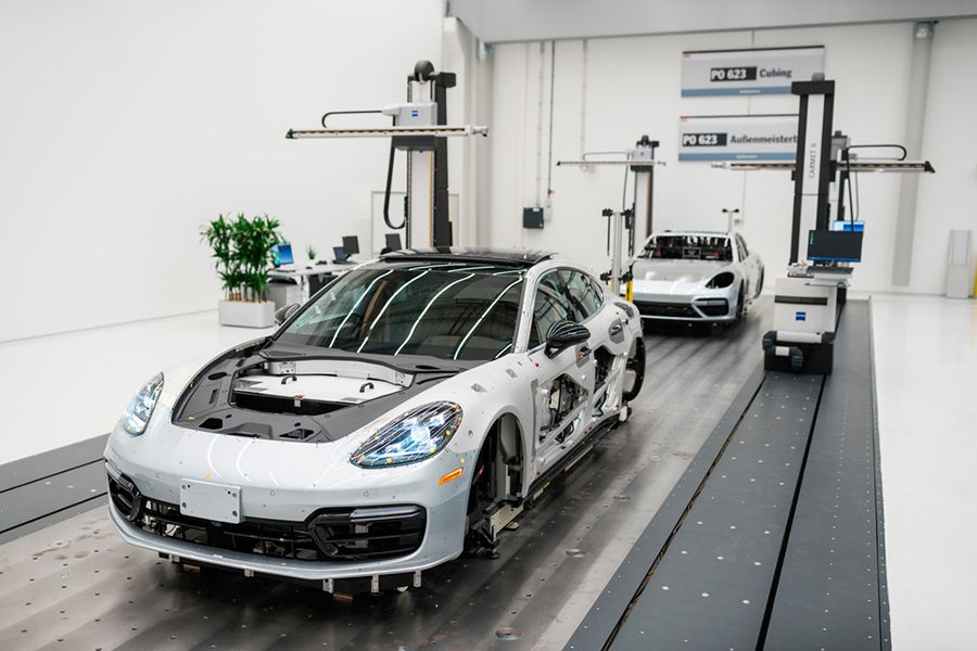 Un Panamera en la fase final de su producción.