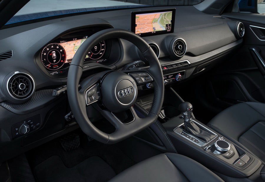 El interior del nuevo Audi Q2 está muy bien realizado, la calidad es elevadísima.