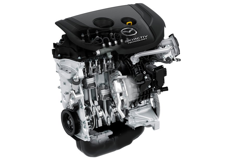 El motor diesel de 105 CV llega procedente de, por ejemplo, el Mazda 2.