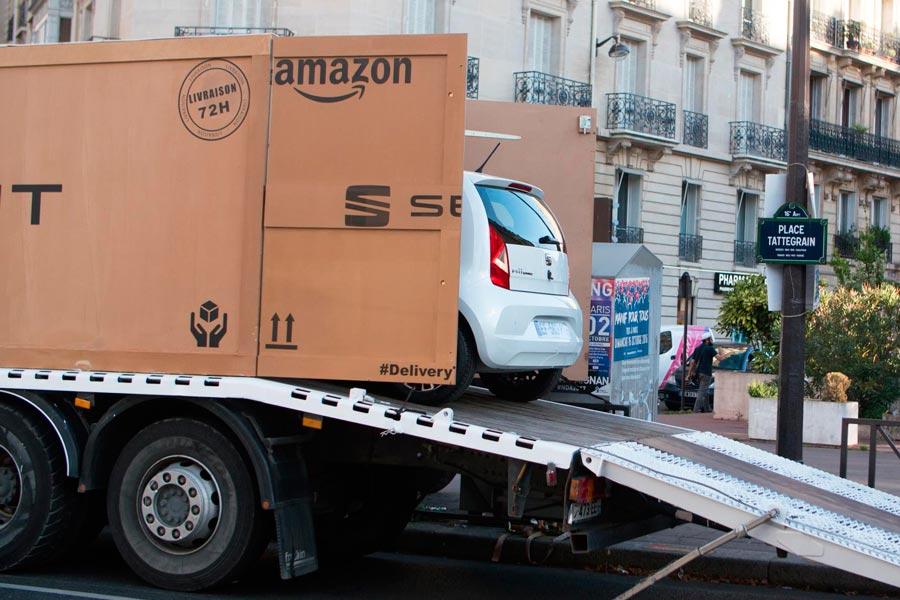 Amazon prepara una flota de vehículos sin conductor Amazon prepara una flota de vehículos sin conductor