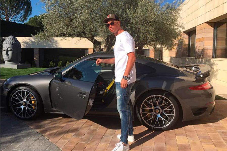Porsche 911 Turbo S de Cristiano Ronaldo Porsche 911 Turbo S de Cristiano Ronaldo