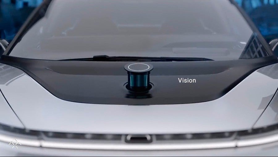 Radar retráctil del FF 91 presentado en el CES Las Vegas 2017