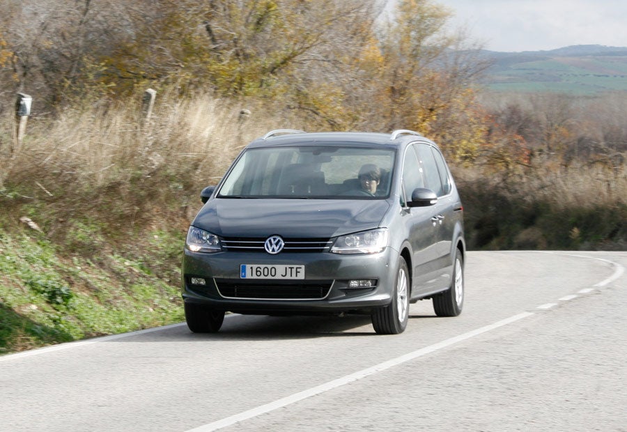Con el motor TDI de 150,el Sharan tiene unas prestaciones más que correctas.