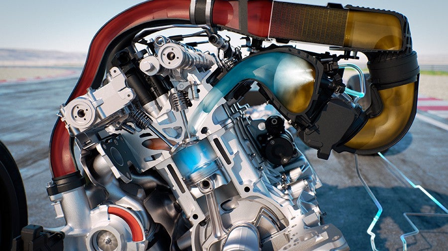 Sistema de inyección de agua del BMW M4 GTS.