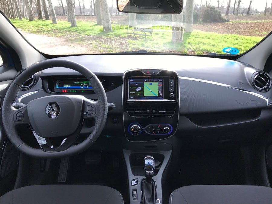 Interior del Renault Zoe.
