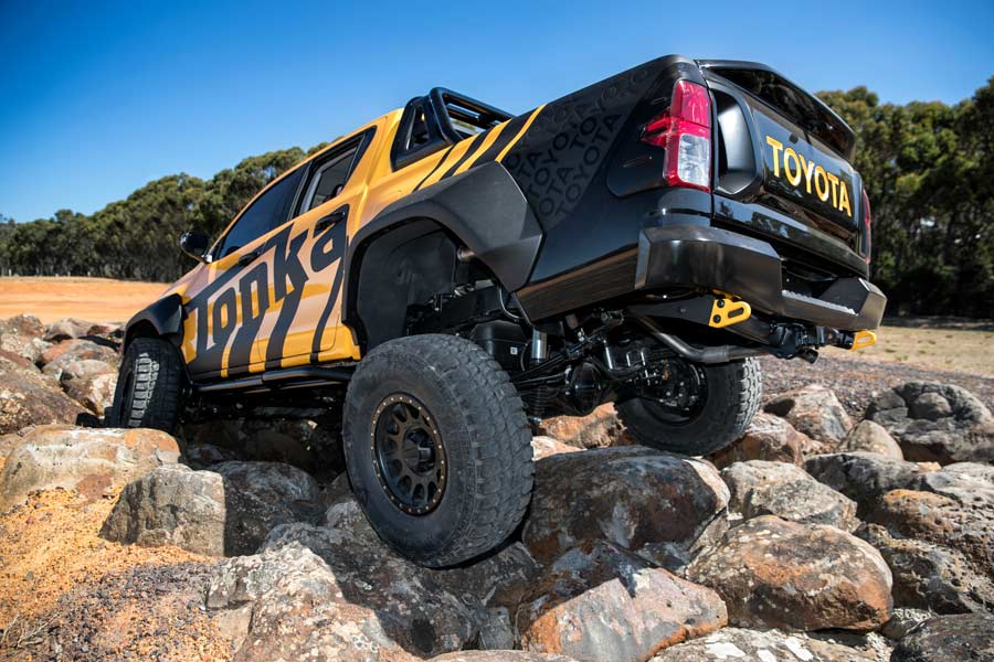 Estáticas traseras del Toyota Hilux Tonka Concept.