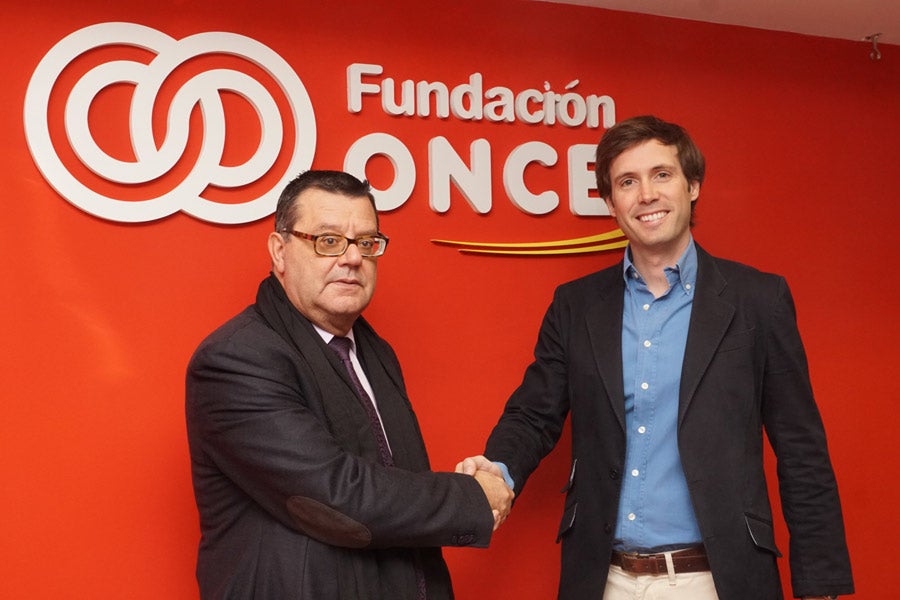 Foto del acuerdo entre GasPay y Fundación ONCE.