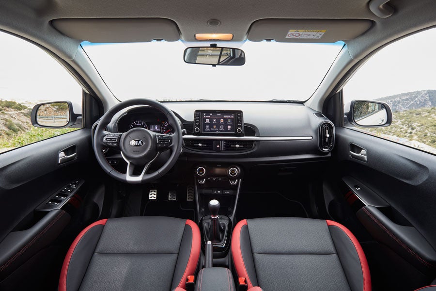 El interior del Kia Picanto resulta muy moderno.