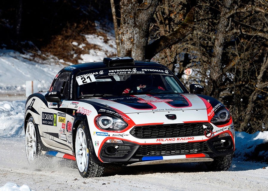 El 124 Abarth debutó en el Mundial de Rallys.