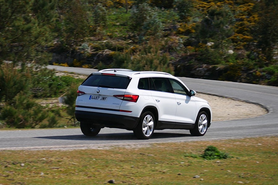El Kodiaq es torpe debido a su peso y altura.