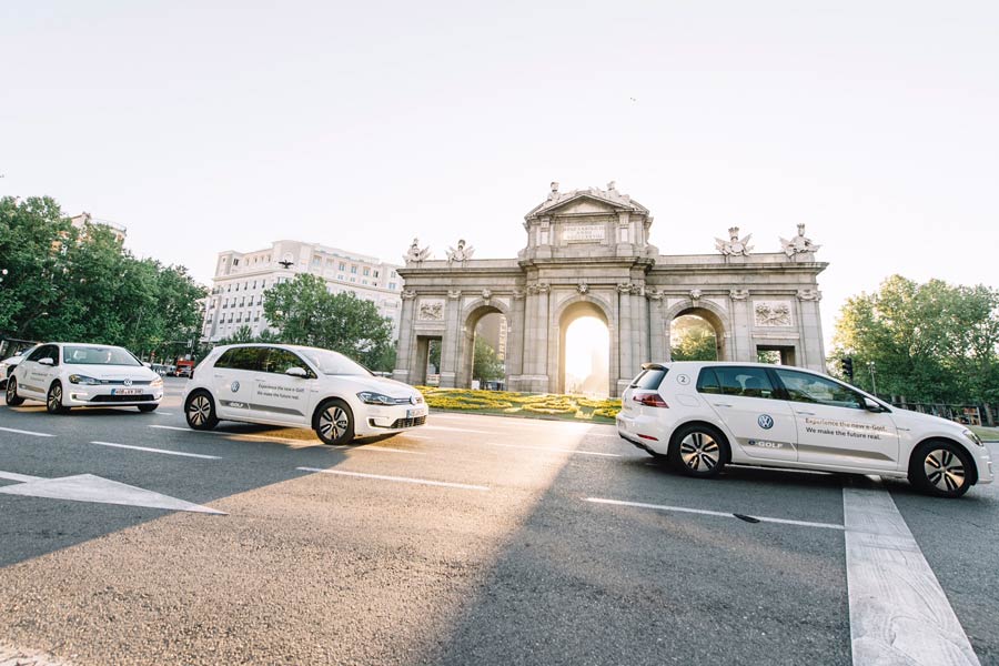 El nuevo Volkswagen e-Golf llega a Madrid El nuevo Volkswagen e-Golf llega a Madrid