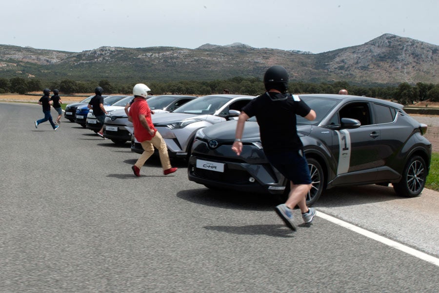 La salida fue al estilo Le Mans.