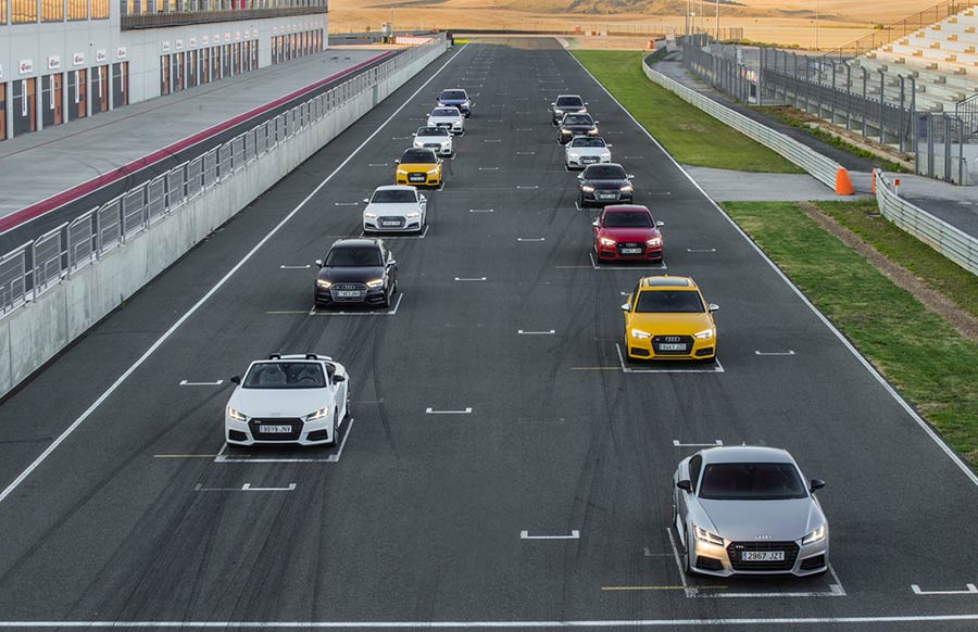 Gama Audi S 2017 en el circuito de Navarra