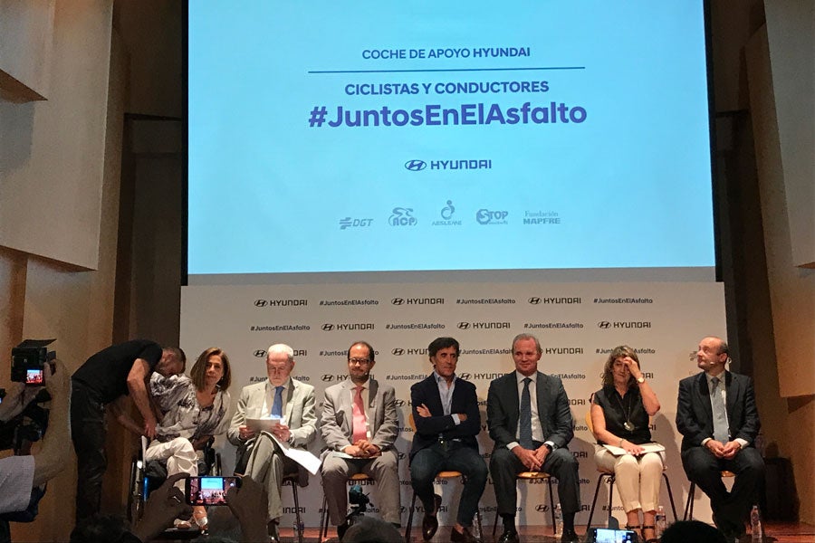 El ex ciclista Perico Delgado, embajador de la campaña de Hyundai.