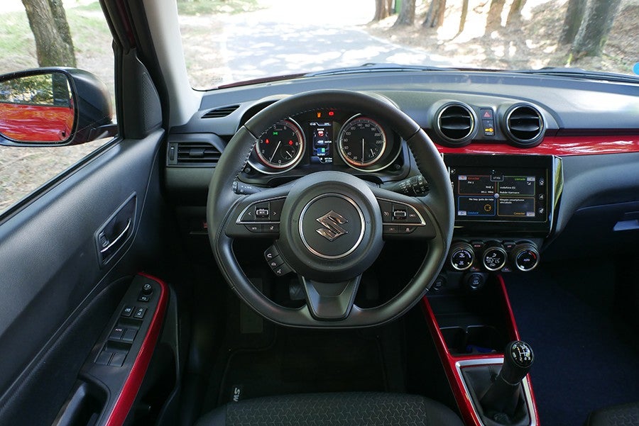 El interior del Swift está entre los mejores de su categoría, por diseño y espacio.