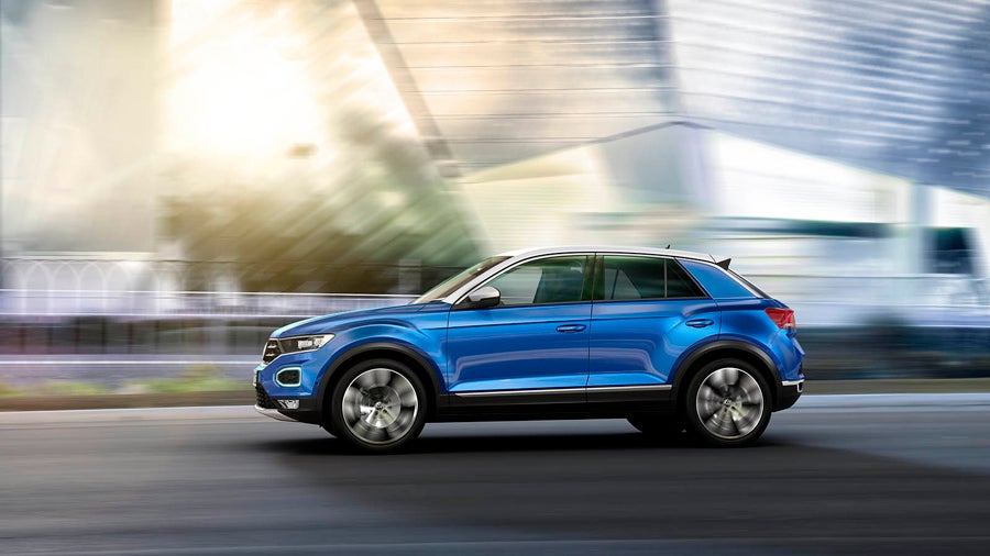 El lateral del Volkswagen T-ROC se asemeja al Audi Q2.