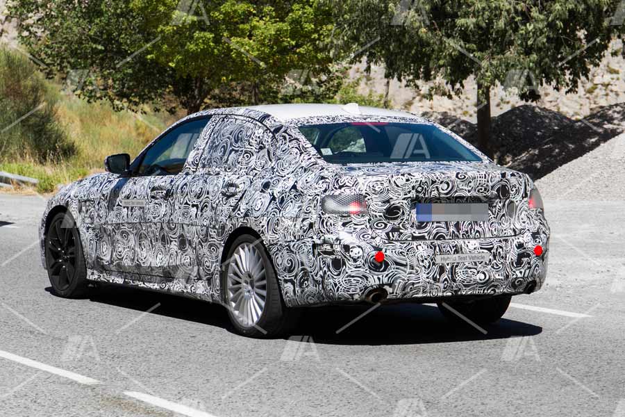 Fotos espía BMW Serie 3 eDrive 2018.