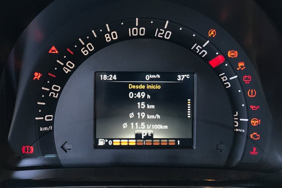 Cuadro de instrumentación del Smart Fortwo BRABUS Cabrio.