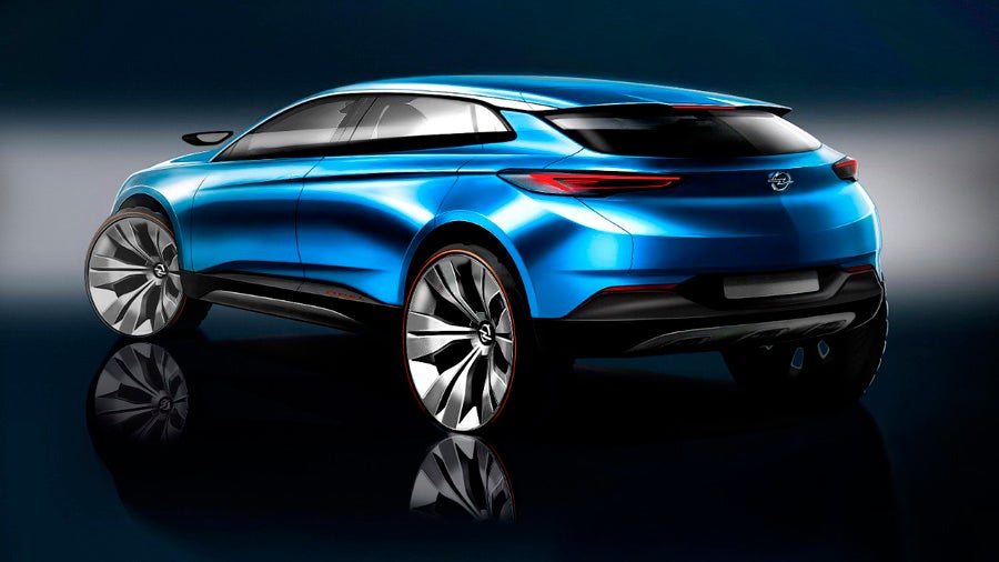 Boceto Opel Grandland X.