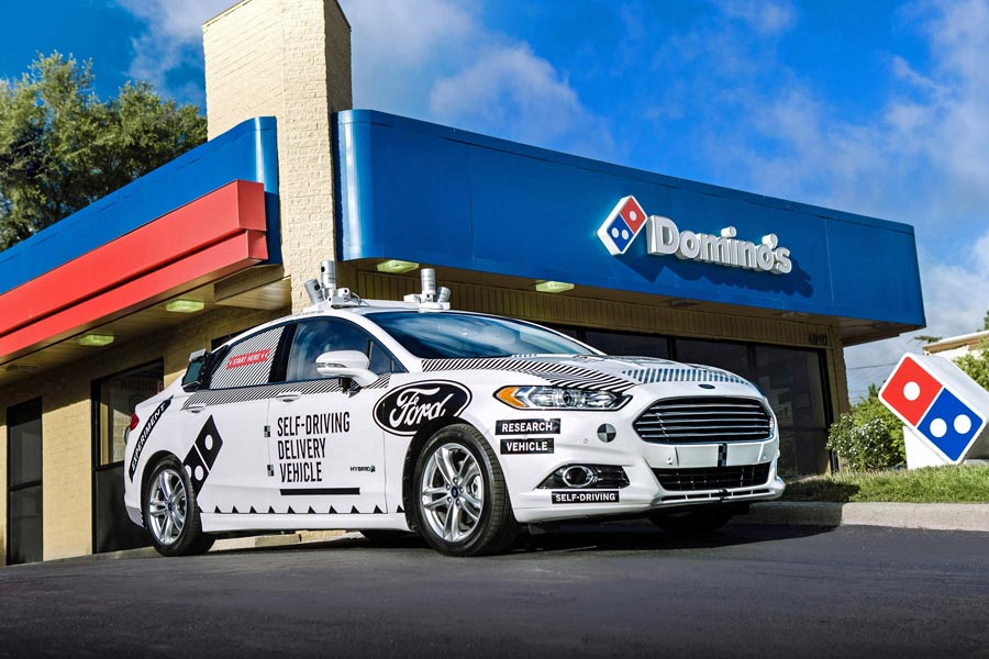 Ford probará la conducción autónoma repartiendo pizzas Ford probará la conducción autónoma repartiendo pizzas