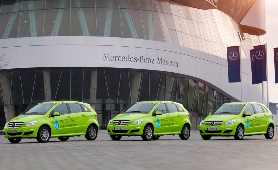 Los tres Mercedes-Benz Clase B que dieron la vuelta al mundo.