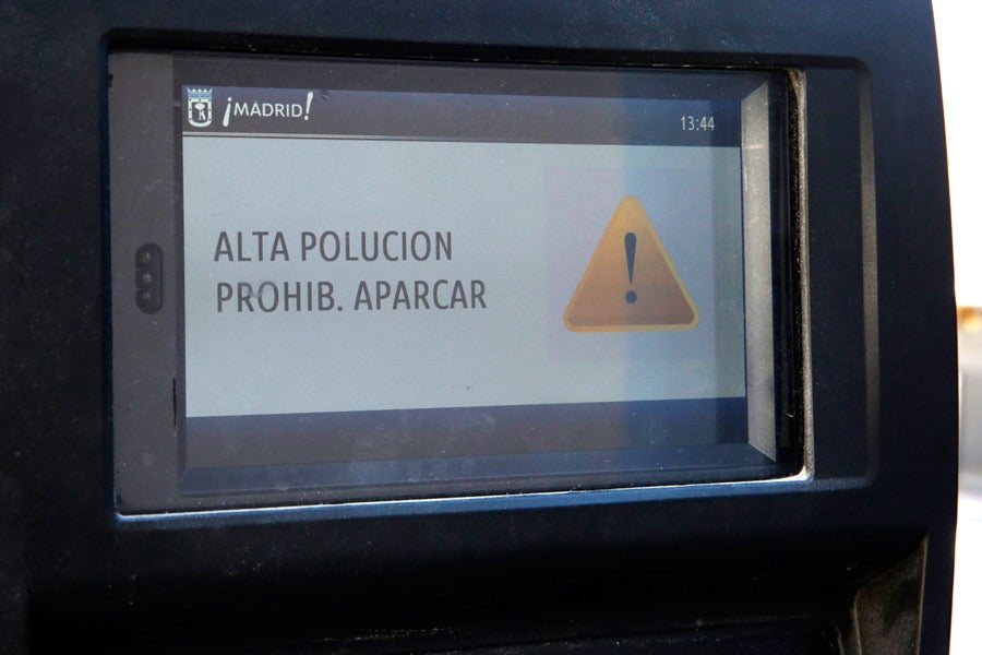 Con el Escenario 2 del Protocolo Anticontaminación, las máquinas de las zonas SER no expenderán tickets.
