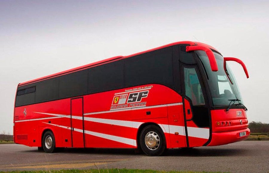 A subasta el motorhome Ferrari de Schumacher A subasta el motorhome Ferrari de Schumacher