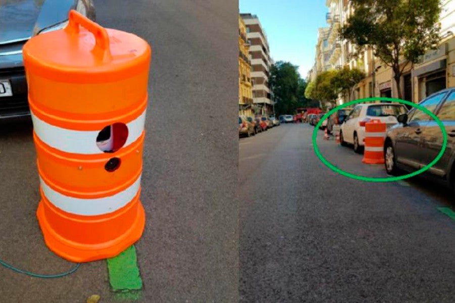 No es un bolardo, es un radar anti polución No es un bolardo, es un radar anti polución