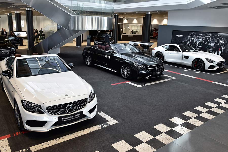 300 metros cuadrados destinados a la gama de modelos Mercedes AMG.