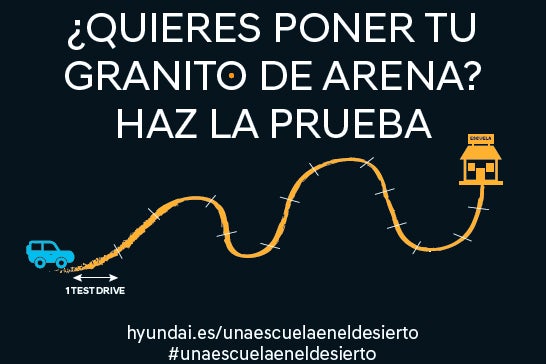 Hyundai ayudará en la construcción de una escuela por cada prueba Hyundai ayudará en la construcción de una escuela por cada prueba